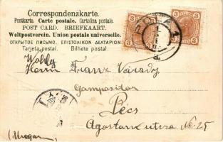 1905 SMS WIEN Osztrák-Magyar Haditengerészet Monarch-osztályú partvédő csatahajója. Dombornyomott li...
