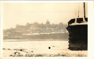 1937 Budapest V. Budai látkép a várral, Pest felől télen. Mimosa photo