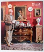 2016 Nagel Auktion Sonderauktion Sammlung Gert K. Nagel Anlässlich seines 80. Geburtstages Volume 1/2. Stuttgart, Nagel Auktion, 383+13 p. Gazdag képanyaggal illusztrált német nyelvű aukciós katalógus. Fajansz, és porcelán tárgyakkal. Kiadói papírkötés.