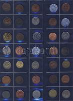 617 db fémpénz, egész világ, sok tengerentúllal T:vegyes