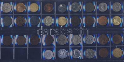 617 db fémpénz, egész világ, sok tengerentúllal T:vegyes