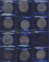 617 db fémpénz, egész világ, sok tengerentúllal T:vegyes
