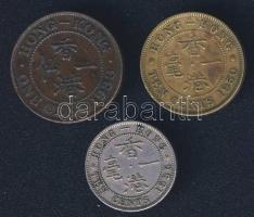 Hong-Kong 1933. 1c + 1936. 10c + 1950. 10c összesen 3 klf db T:3+