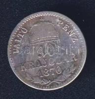 1870KB 10kr Ag T:3-/4