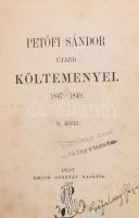 Petőfi Sándor ujabb költeményei. 1847-1849. I -II kötet. Pest, 1858. Emich Gusztáv, 284p. IV. + 288 ...