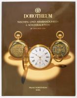 1994 Dorotheum Taschen und Armbanduhren 3. Sonderauktion. Wien, 1994, Palais Dorotheum. Német nyelvű aukciós katalógus, izgalmas óra anyaggal, nagyon gazdag képanyaggal illusztrált. Eredménylistával. Kiadói papírkötés.