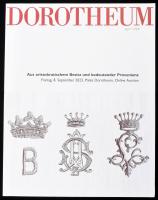 Dorotheum árverési katalógus, arisztokrácia tárgyai témakörben, 2023.