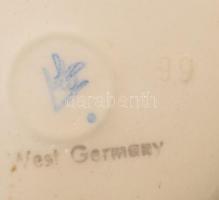 Hummel kislány kosárral, restaurált, jelzett, m: 11,5 cm