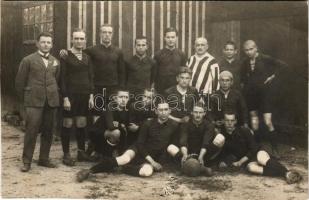 1925 A budapesti Hotel Bristol szálloda futballcsapata, focisták, labdarúgás / Hungarian football players. Herz photo (vágott / cut)