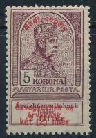 1914 Hadisegély I. 5K bélyeg (18.000) (kis ránc, gumihiba / small crease, gum disturbance)