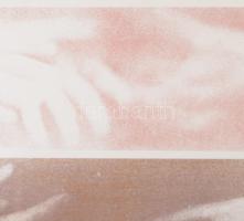 Baranyay András (1938-2016): Kezek, 1994. Litográfia, papír, jelzett, számozott (6/45). Üvegezett fa...