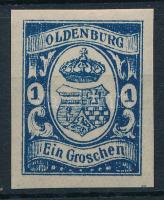 Német államok Oldenburg 1861 Mi 12 (min Mi EUR 600,-) garancia nélkül / no guarantee