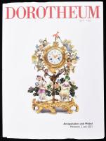 Dorotheum árverési katalógus, antik tárgyak és bútorok témakörben, leütési listával 2021