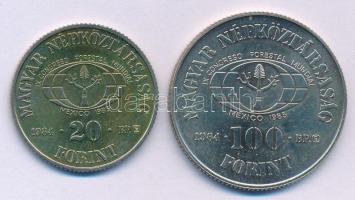 1984. 20Ft Cu-Ni "FAO - Védd az erdőt" + 100Ft Cu-Ni "FAO - Ha kivágod, ültess is&quo...