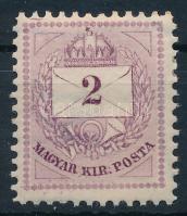 1881 Színesszámú 2kr 11 1/2 fogazással