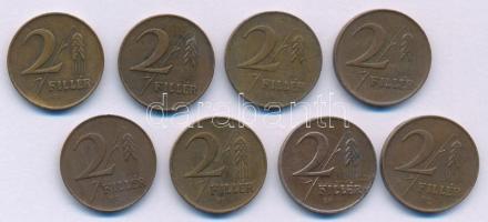 1946. 2f bronz (4x) + 1947. 2f bronz (4x) T:XF patina Adamo F1, F3