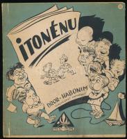 1946 Itonénu 1946. junius 1. Bp., 1946, Dror - Habonim Machleket Hatarbut, 42 p. Kiadói papírkötés. Itonénu képes zsidó gyermeklap egy száma, főleg a ?cofe? azaz a 14?16 éves korosztály számára. Számos szövegközti rajzzal illusztrált. Kiadói papírkötés, kopott, foltos borítóval, a hátsó borítón gyűrődésnyommal.