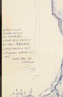 László Gyula (1910-1998): Füst Milán portréja (Füst Milán elmondotta új meséjét...), 1956. VIII.17. ...