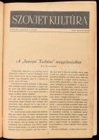 1949-1950 Szovjet Kultúra. I. évf. 1. sz., II. évf. 2-8 sz. 1949 dec. - 1950. augusztus. Szerk.: Rus...