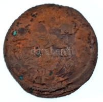 Orosz Birodalom 1767. 1d (1/2k) Cu "II. Katalin" T:VF-F, évszám utolsó számjegye lekoptatv...