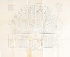 cca 1910 A képviselők elhelyezése a Ház üléstermében, kiadja: Béndek Zoltán, szakadásokkal, ragasztott