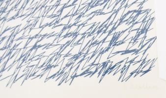 Vera Molnár (1924-): Anyám levelei I-VI. Szitanyomat, papír. Jelezve balra lent laponként: 31/40. Je...