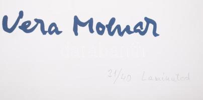 Vera Molnár (1924-): Anyám levelei I-VI. Szitanyomat, papír. Jelezve balra lent laponként: 31/40. Je...