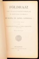 Iskolai földrajz könyvek: Kalmár-VArga: Földrajz I-II. Bp., 1929. Szent István társulat. Kiadói illu...