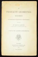 Dr. Klug Lipót:A projektív geometria elemei Bp., 1892 Franklin-Társulat. 272p. Kiadói papírkötésben. A tárgyban magyar nyelven első, úttörő jellegű alapmű.