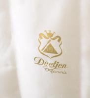 Deetjen Orfévrerie francia 63 ezüstözött evőeszköz készlet, dobozában, jelzett, jó állapotban