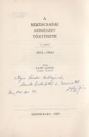 Papp János: 
A békéscsabai színészet története I-IV. rész. [Teljes mű négy kötetben.] (Dedikált.)
...