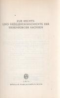 Zur Rechts- und Siedlungsgeschichte der Siebenbürger Sachsen. [von Friedrich Müller et al.].
Köln-W...