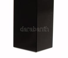 Csiszolt obszidián obeliszk. Hibátlan, h: 20 cm, 445g