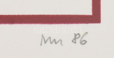 Nagy Pál (1934-): Hommage á Pátkai. Szitanyomat, papír, jelzett, számozott (41/50). lap teteje karto...