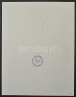 Joseph Kádár (1936-2019): Absztrakt kompozíció. Elektrográfia, papír, jelzett. Művészpéldány EA jelz...