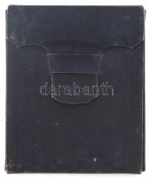 cca 1850 Kézzel színezett fotó, bársony keretben, bőr tokkal. 12x15 cm