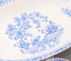 cca 1940/45, Arzberg "China Blau" 12 személyes, 55 részes reggeliszervírozó készlet. Jelze...