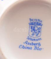 cca 1940/45, Arzberg "China Blau" 12 személyes, 55 részes reggeliszervírozó készlet. Jelze...