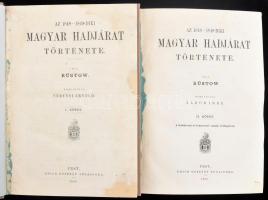 Rüstow, [Friedrich Wilhelm]: Az 1848-1849-diki magyar hadjárat története. I-II. köt. Ford.: Vértesi Arnold, Áldor Imre. Pest, 1866, Emich Gusztáv, XVIII+370+(2) p.; 1 sztl. lev.+ 439+(1) p. Átkötött egészvászon-kötésben, az I. kötetben ázott, foltos lapokkal.