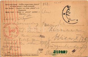 Bártfafürdő, Bardejovské Kúpele, Bad Bardiov, Bardejov; Astoria szálló, főforrás / Pohlad z terasu h...