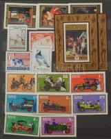 Magyar amatőr gyűjtemény 2 db közepes berakóban, hozzá bélyegzett blokkok borítékban