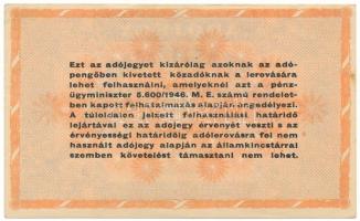1946. 100.000.000AP vastagabb fehér papír T:AU,XF hajtatlan de sarokhajlások és fo.
Adamo P55