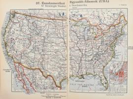 cca 1930 Szécsi Ferenc: Statisztikai - földrajzi világatlasz. 64 színes térképpel, táblázatokkal. Bp...