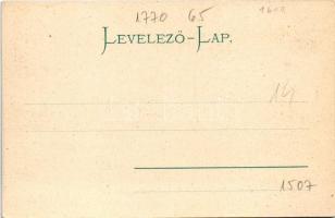 Tátra, Magas-Tátra, Vysoké Tatry; Tarpatak füred a Lomnici csúccsal / Hotel Kohlbach m. Lomnitzerspi...