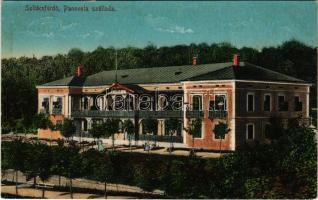 1912 Szliácsfürdő, Kúpele Sliac; Pannonia szálloda. Molnár M. kiadása / hotel (ázott / wet damage)