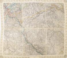 Generalkarte der Österreichischen Monarchie von J. Sched. Kiadói aranyozott bőr tokban, hiánytalan, ...