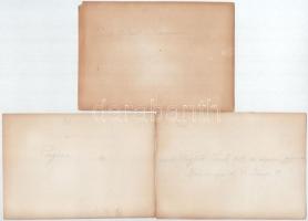 5 db I. világháborús légifotó (keleti front, Ukrajna, stb.), a hátoldalon feliratozva, 17x12 cm körü...