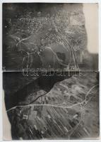 5 db I. világháborús légifotó (keleti front, Ukrajna, stb.), a hátoldalon feliratozva, 17x12 cm körü...