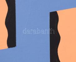 Győrffy Sándor (1951-): Diagonális 25, 2023. Akril, vászon, jelzett a hátoldalán. Kiállítva: Minikép...