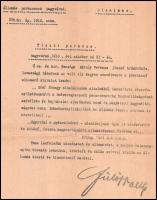 1916 Nagyvárad, állomásparancsnok által kiadott bizalmas tiszti parancs, Fülöpp Artúr (1854-1921) al...